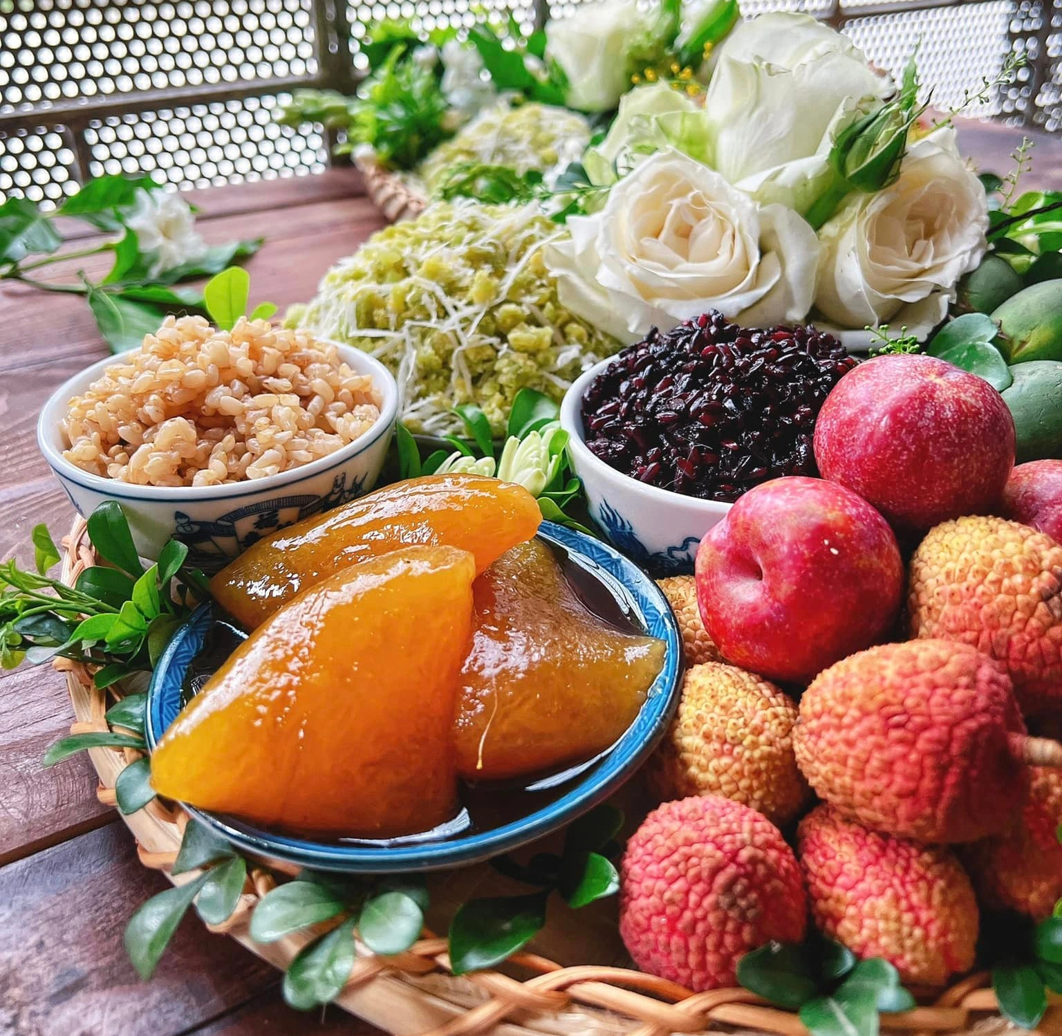Mâm cúng tết Đoan Ngọ mùng 5.5 âm lịch đẹp mắt được chia sẻ  - Ảnh 7.