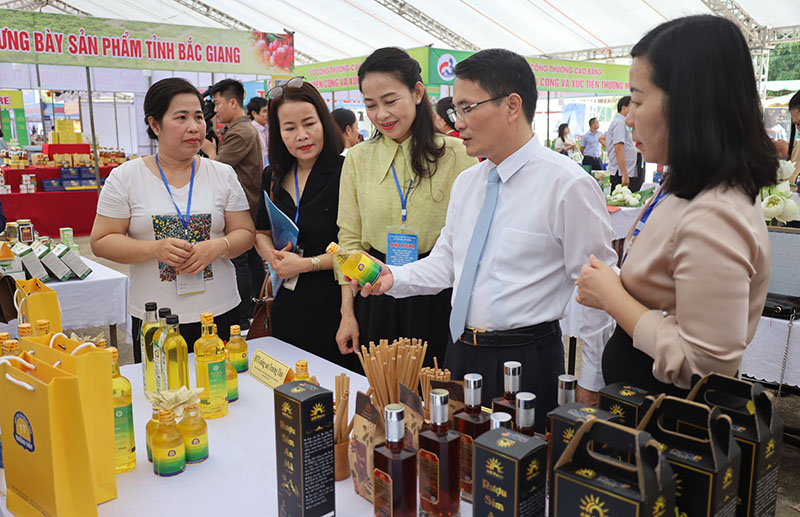 Tổ chức trưng bày, giới thiệu sản phẩm OCOP, sản phẩm công nghiệp nông thôn tiêu biểu nhằm kết nối cung cầu. 