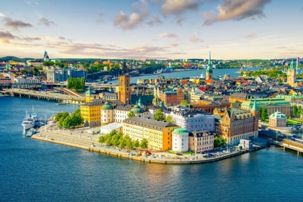 Một góc thành phố Stockholm.