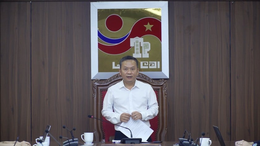 ông Nguyễn Quốc Huy, Chủ tịch UBND thành phố Lào Cai phát biểu chỉ đạo