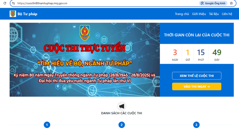 Phát động Cuộc thi trực tuyến ‘Tìm hiểu về Bộ, ngành Tư pháp’- Ảnh 1.