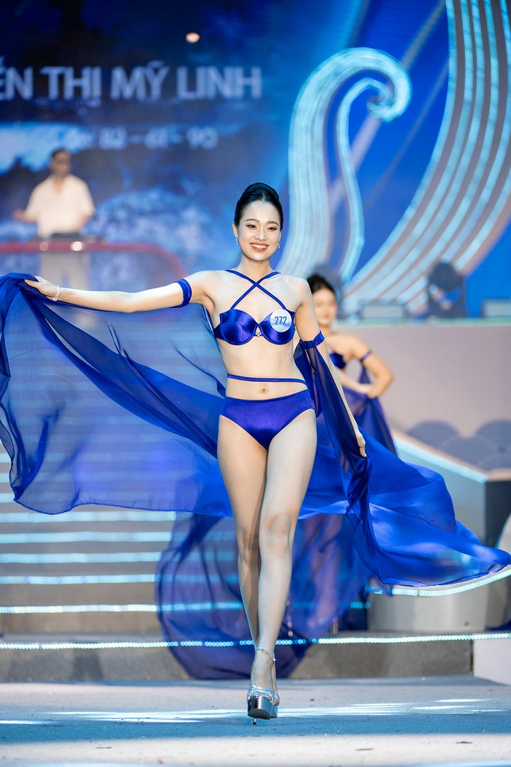 Sắc vóc gợi cảm của Nguyễn Thị Mỹ Linh.