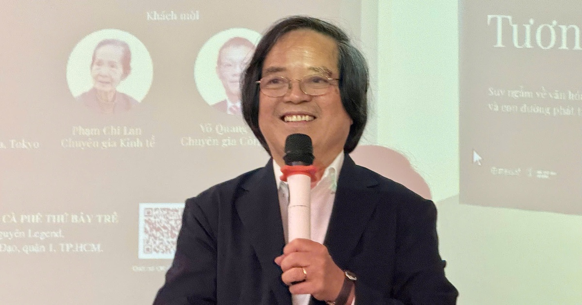 Memories of the future are the aspirations for a developed Vietnam of Professor Tran Van Tho.