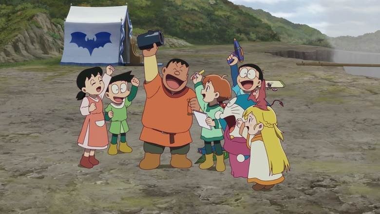 Cảnh trong phim "Doraemon: Nobita và cuộc phiêu lưu vào thế giới trong tranh".