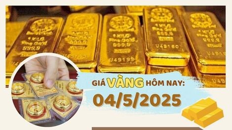 តម្លៃមាសថ្ងៃនេះ 4/5: ការធ្លាក់ចុះយ៉ាងខ្លាំង