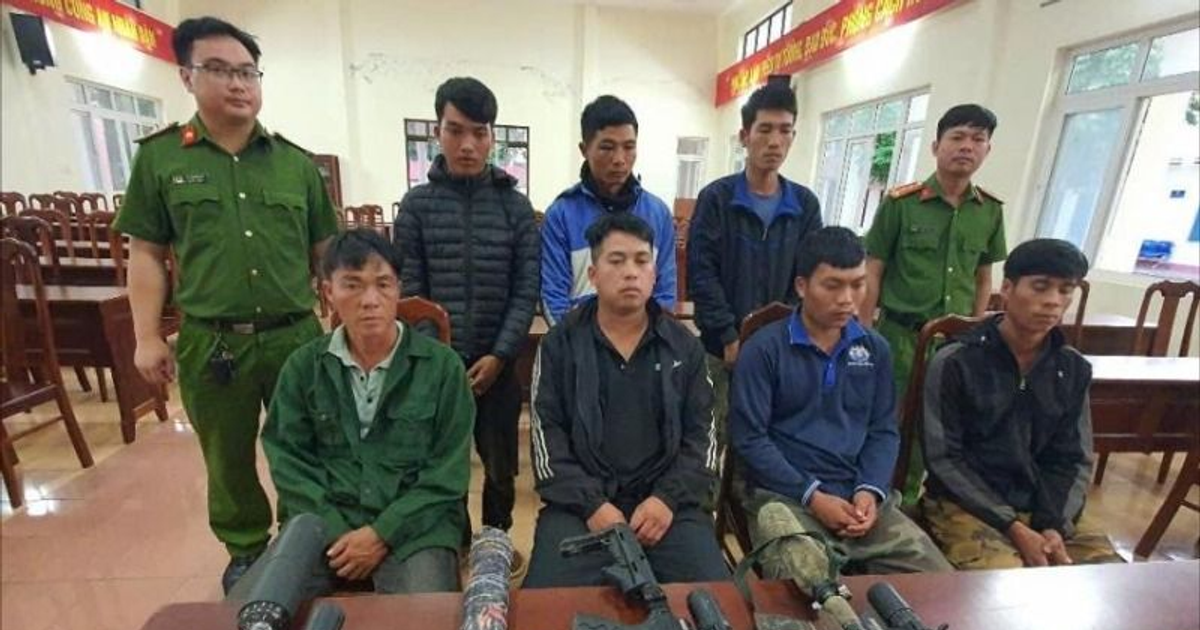 Đắk Lắk bắt giữ bảy đối tượng mang súng tự chế vào rừng săn bắn