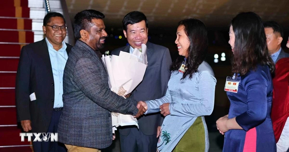 Sri Lankan President Kumara Dissanayaka begins State visit to Vietnam