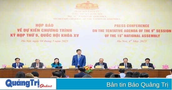 Kỳ họp thứ 9, Quốc hội khóa XV chính thức khai mạc vào sáng 5/5