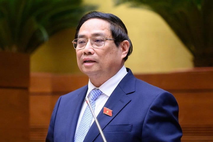 នាយករដ្ឋមន្ត្រី Pham Minh Chinh។ (រូបថត៖ quochoi.vn)