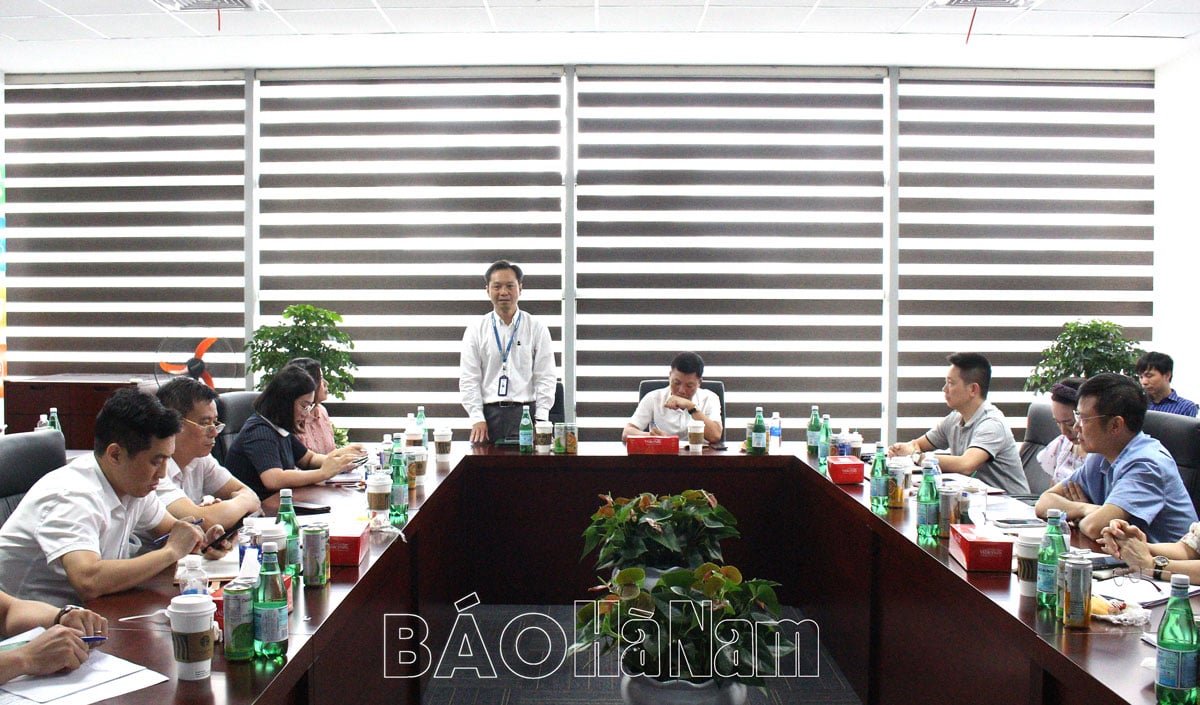 Ban Quản lý các khu công nghiệp tỉnh làm việc với Công ty TNHH Wistron Infocomm Việt Nam