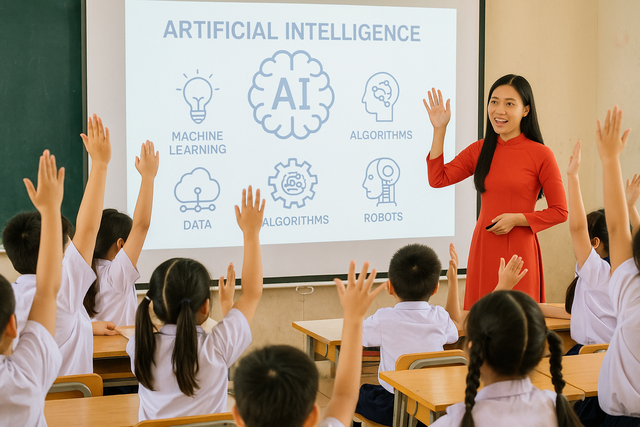 Thế giới tăng tốc đưa AI vào trường học, có nơi bắt đầu từ mẫu giáo - Ảnh 1.