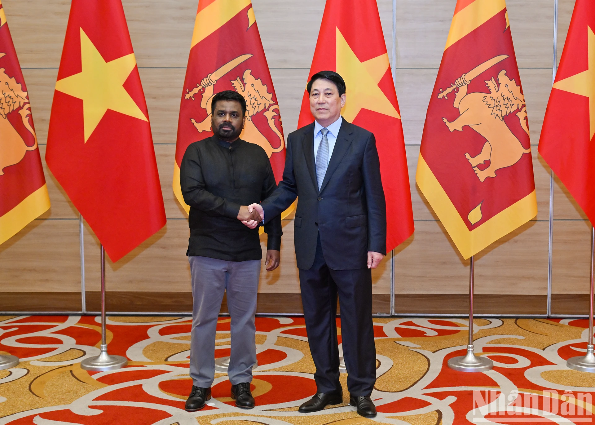 [Ảnh] Chủ tịch nước Lương Cường chủ trì chiêu đãi cấp Nhà nước Tổng thống Sri Lanka Anura Kumara Dissanayaka ảnh 2