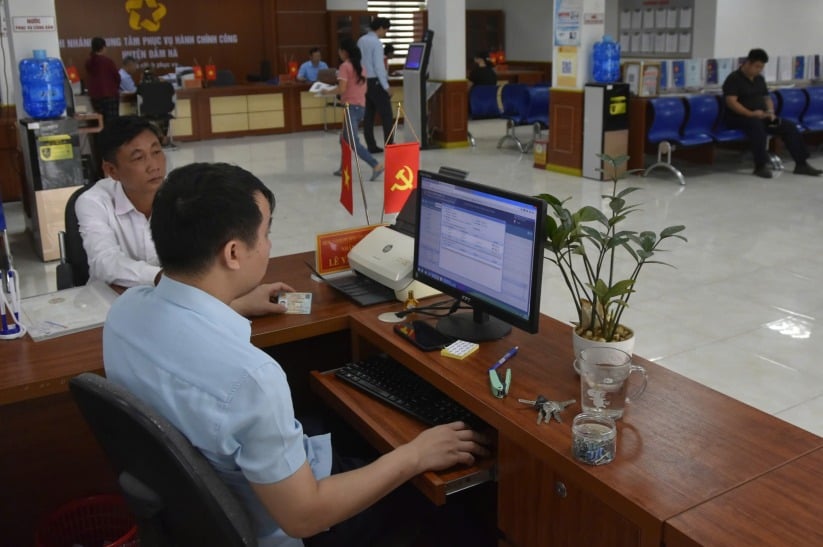 Giải quyết TTHC tại Chi nhánh Trung tâm phục vụ HCC huyện Đầm Hà