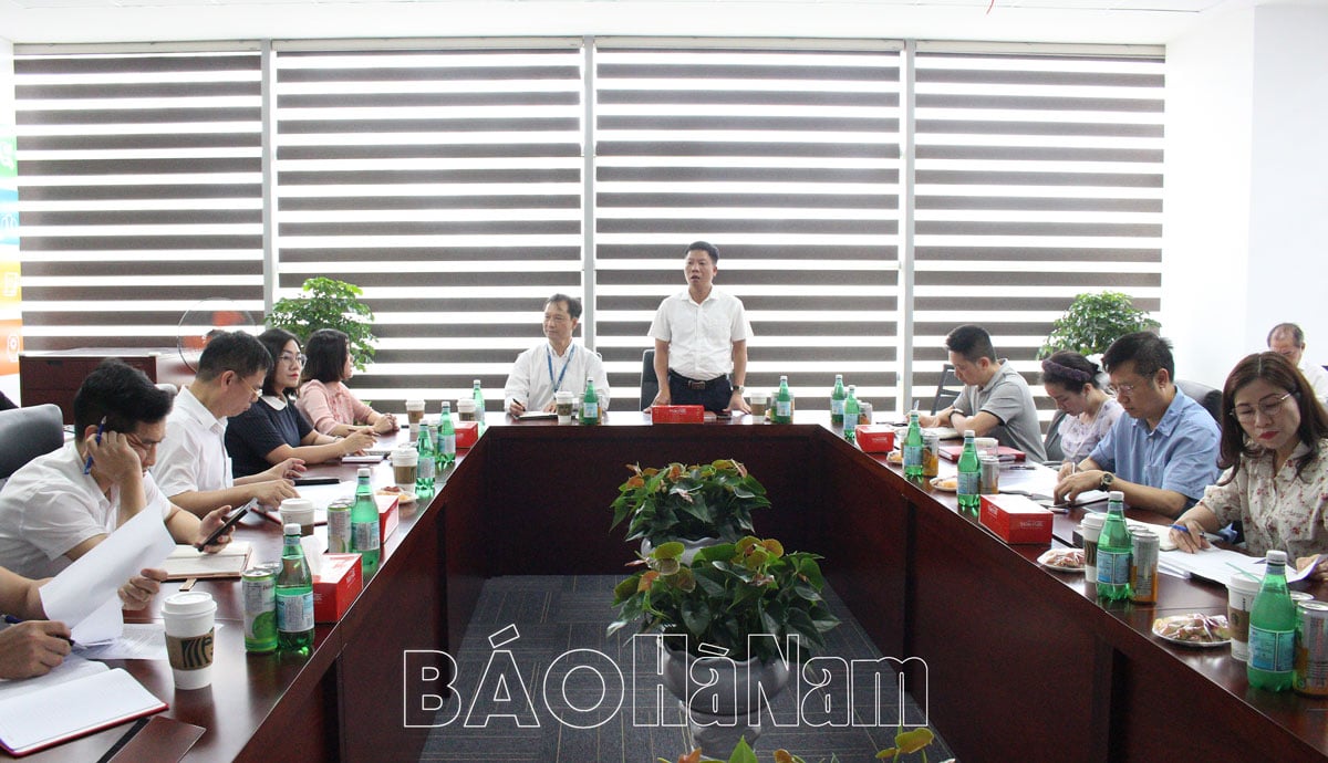 Ban Quản lý các khu công nghiệp tỉnh làm việc với Công ty TNHH Wistron Infocomm Việt Nam