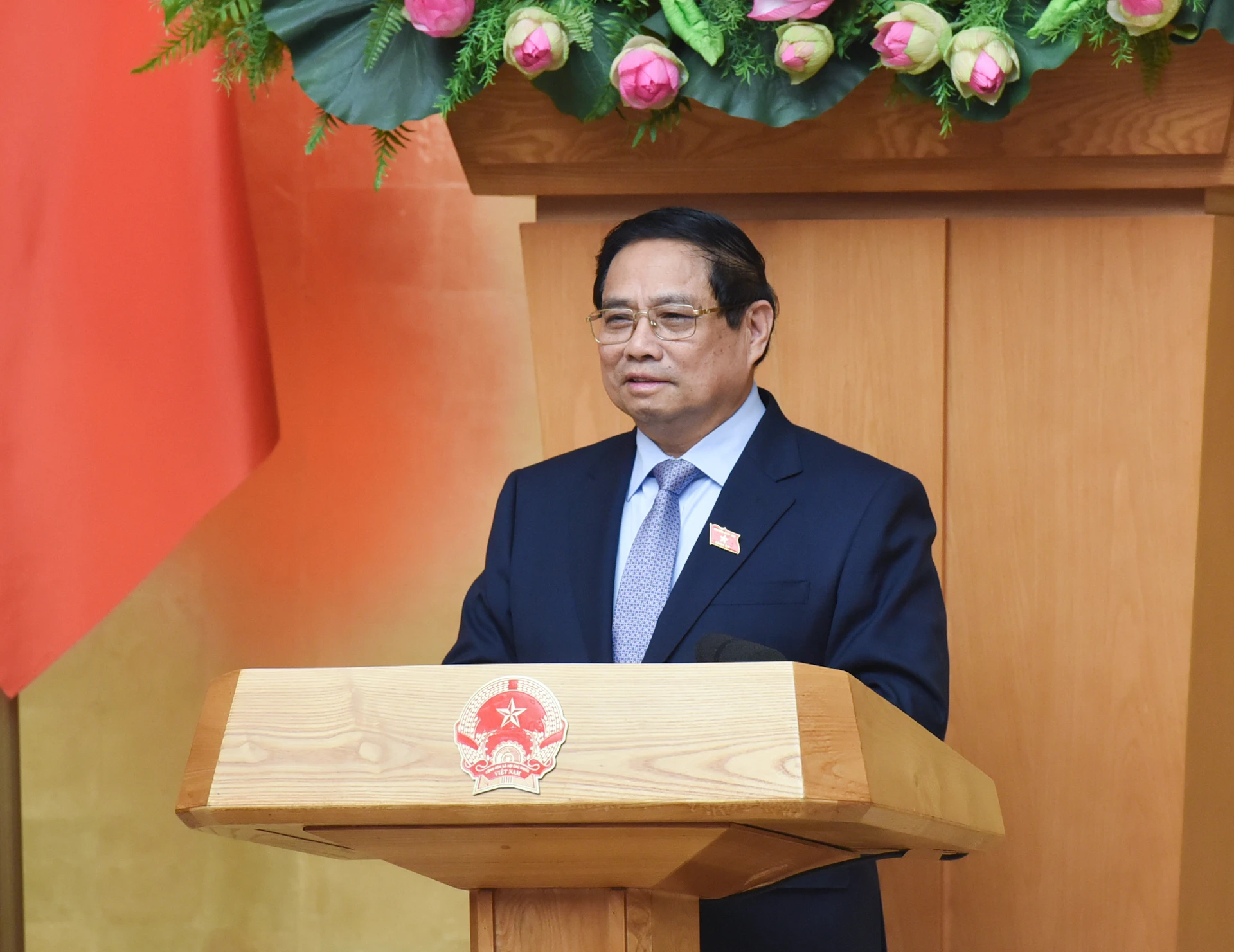 [Ảnh] Thủ tướng Phạm Minh Chính chủ trì Phiên họp Chính phủ thường kỳ tháng 4/2025 ảnh 1