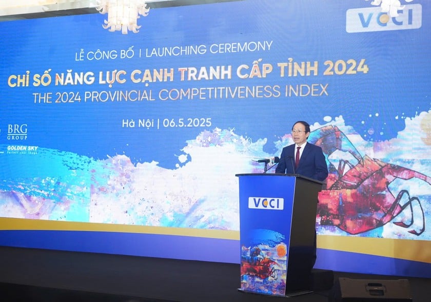 Bí thư Thành uỷ Hải Phòng Lê Tiến Châu phát biểu tại lễ công bố.