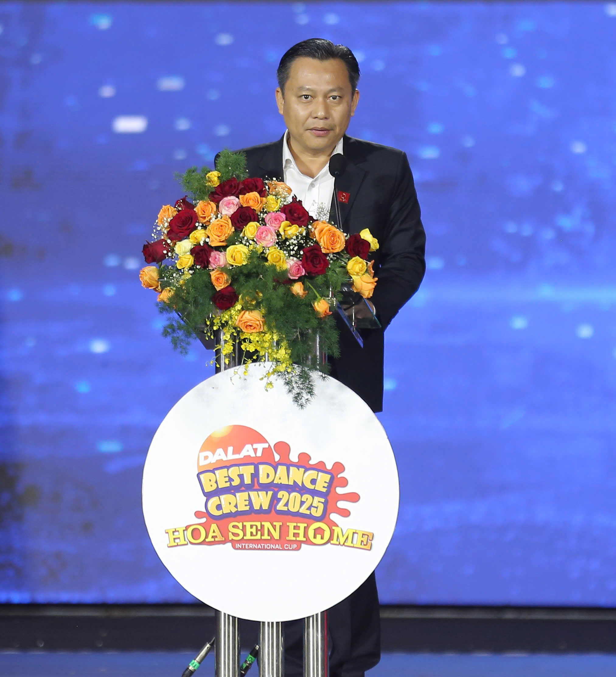 Mr. Nguyen Ngoc Huy - Deputy General Director of Hoa Sen Group spoke at the program