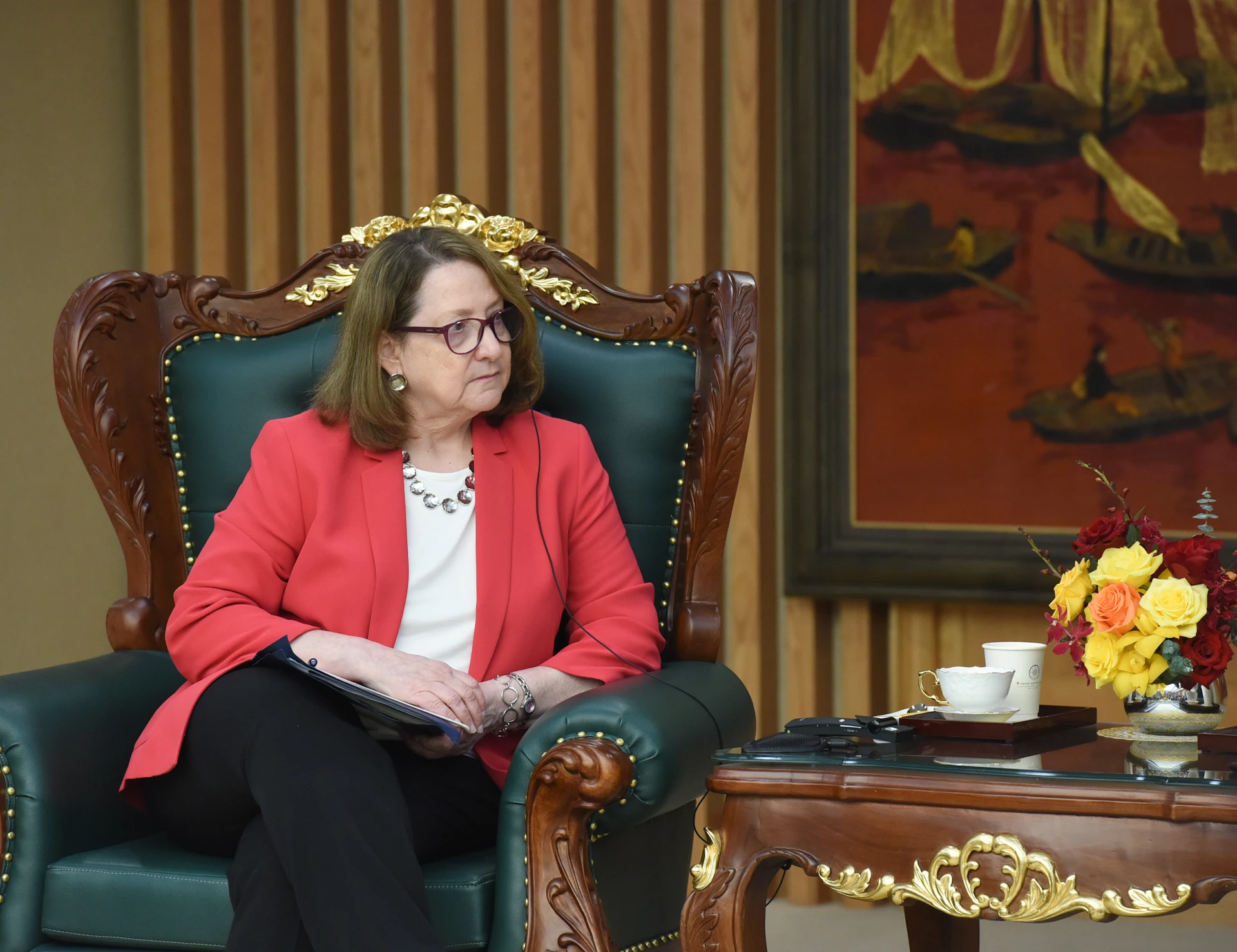 [Ảnh] Thủ tướng Phạm Minh Chính phủ tiếp đoàn Ủy ban Đánh giá kinh tế và an ninh Hoa Kỳ-Trung Quốc của Quốc hội Hoa Kỳ ảnh 5