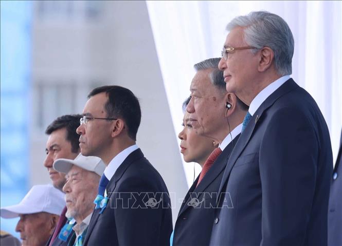 Tổng Bí thư Tô Lâm tham dự Lễ duyệt binh kỷ niệm 80 năm Ngày Chiến thắng phát xít tại Kazakhstan