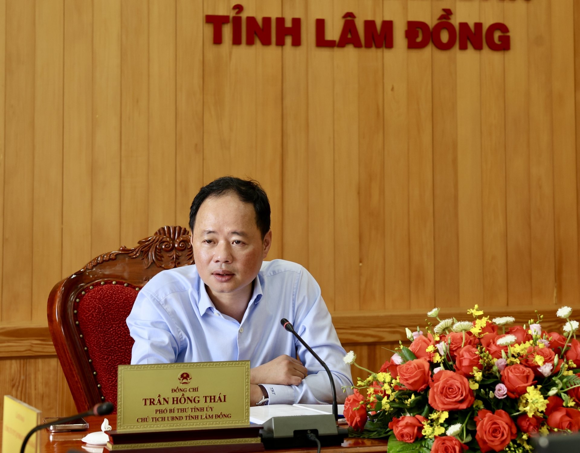 Chủ tịch UBND tỉnh Trần Hồng Thái chủ trì làm việc với Công ty CP Tập đoàn Trường Hải 
