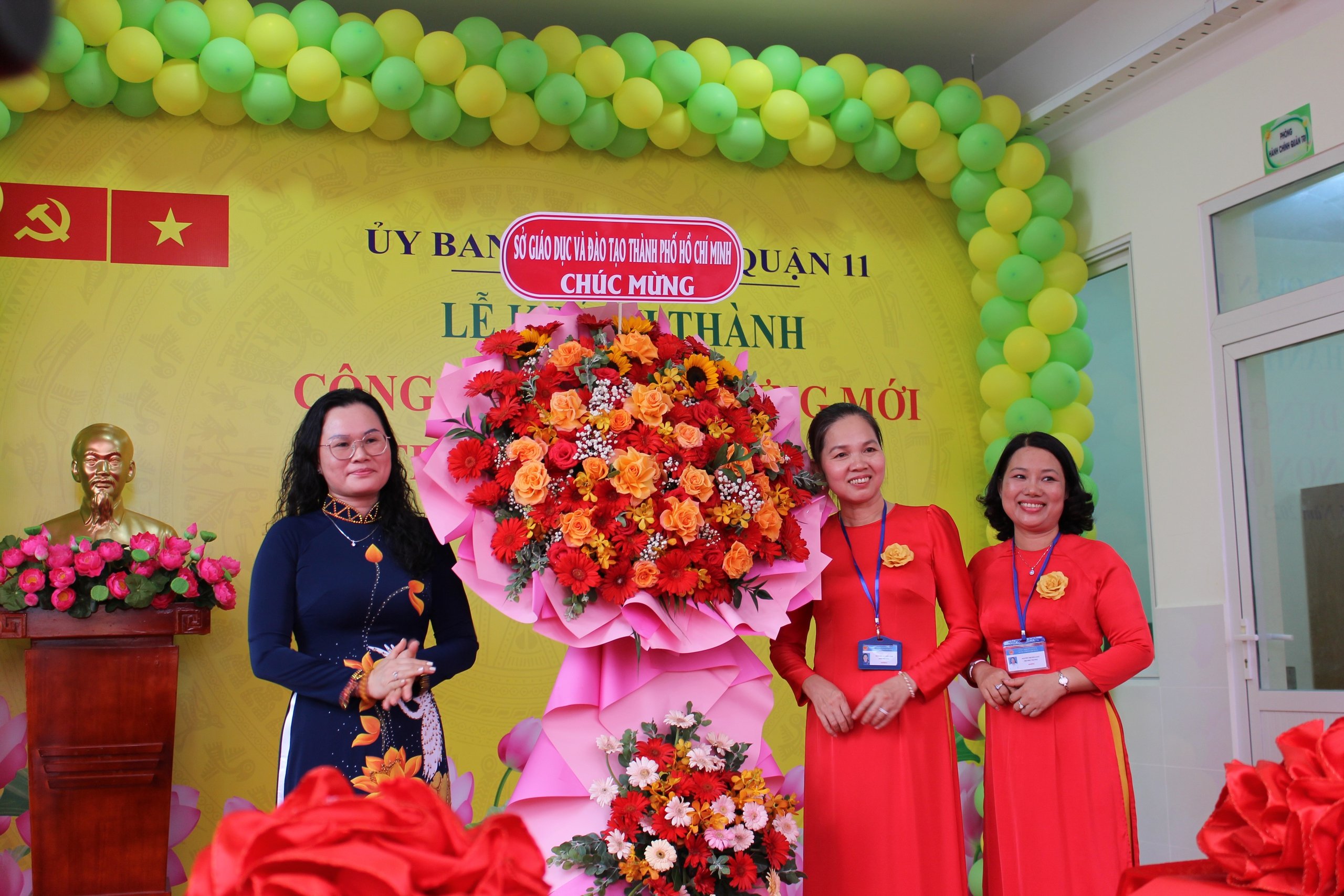 Quận 11, TP.HCM khánh thành trường mầm non tổng mức đầu tư gần 20 tỉ đồng - Ảnh 1.