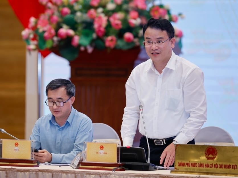 Thứ trưởng Trần Quốc Phương tại Họp báo Chính phủ thường kỳ tháng 4 - Ảnh: VGP/Nhật Bắc