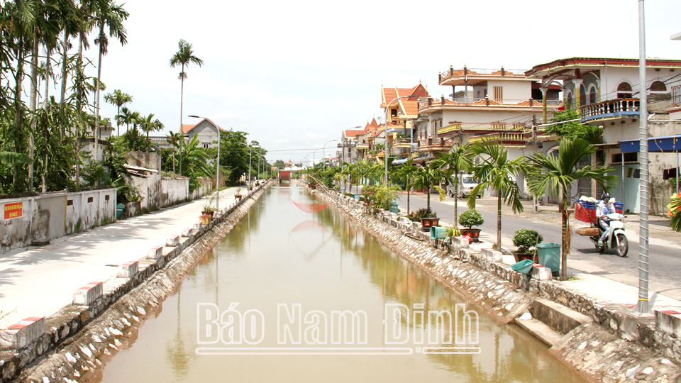 Thị trấn Cát Thành (Trực Ninh) ngày càng đổi mới.