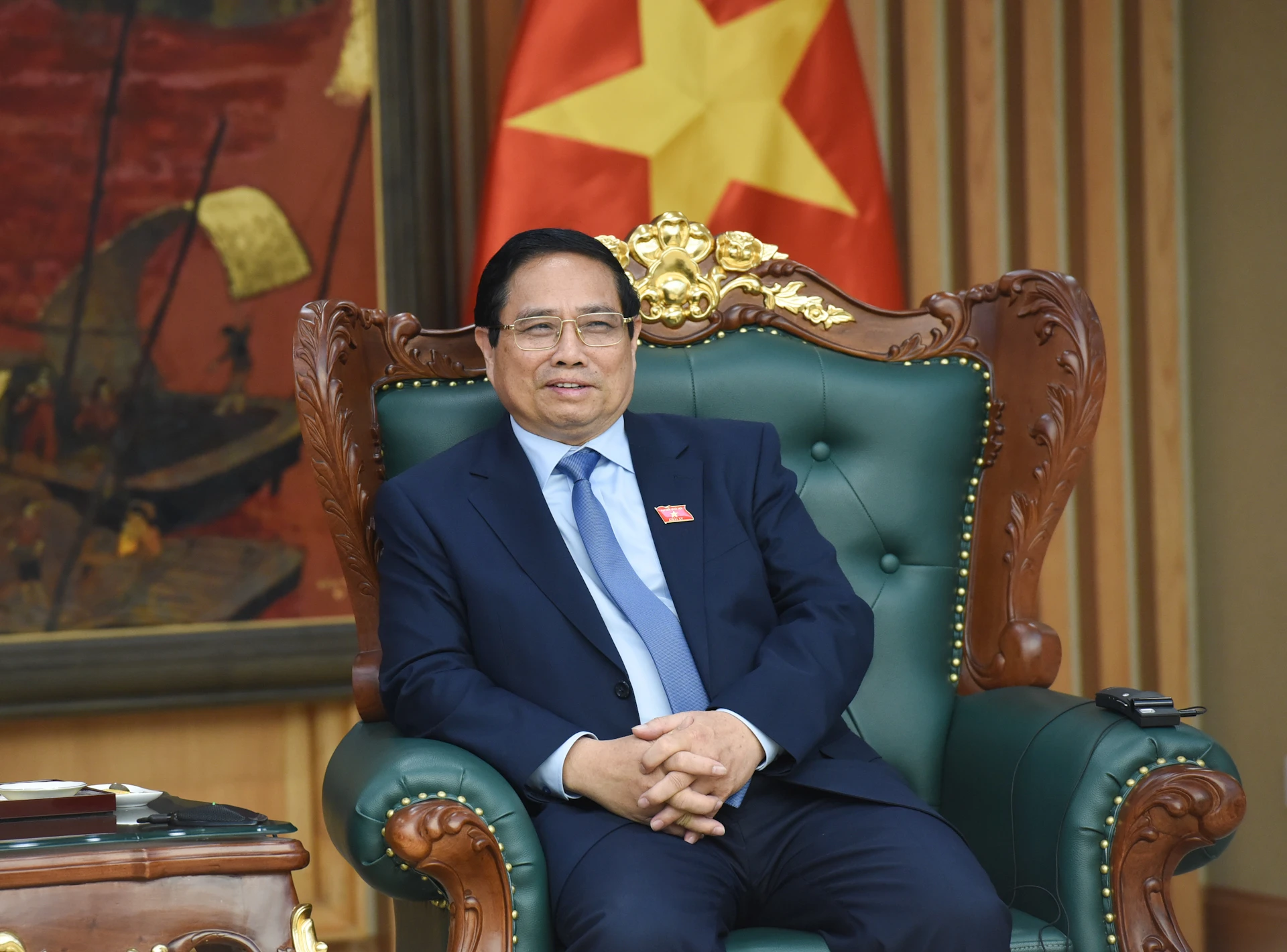 [Ảnh] Thủ tướng Phạm Minh Chính phủ tiếp đoàn Ủy ban Đánh giá kinh tế và an ninh Hoa Kỳ-Trung Quốc của Quốc hội Hoa Kỳ ảnh 2