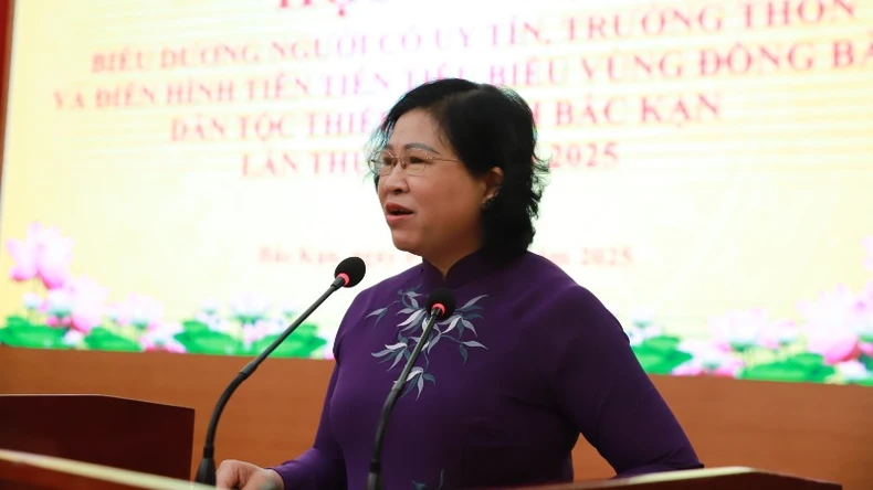 Bắc Kạn biểu dương 60 người có uy tín, trưởng thôn, điển hình tiên tiến vùng dân tộc thiểu số ảnh 1