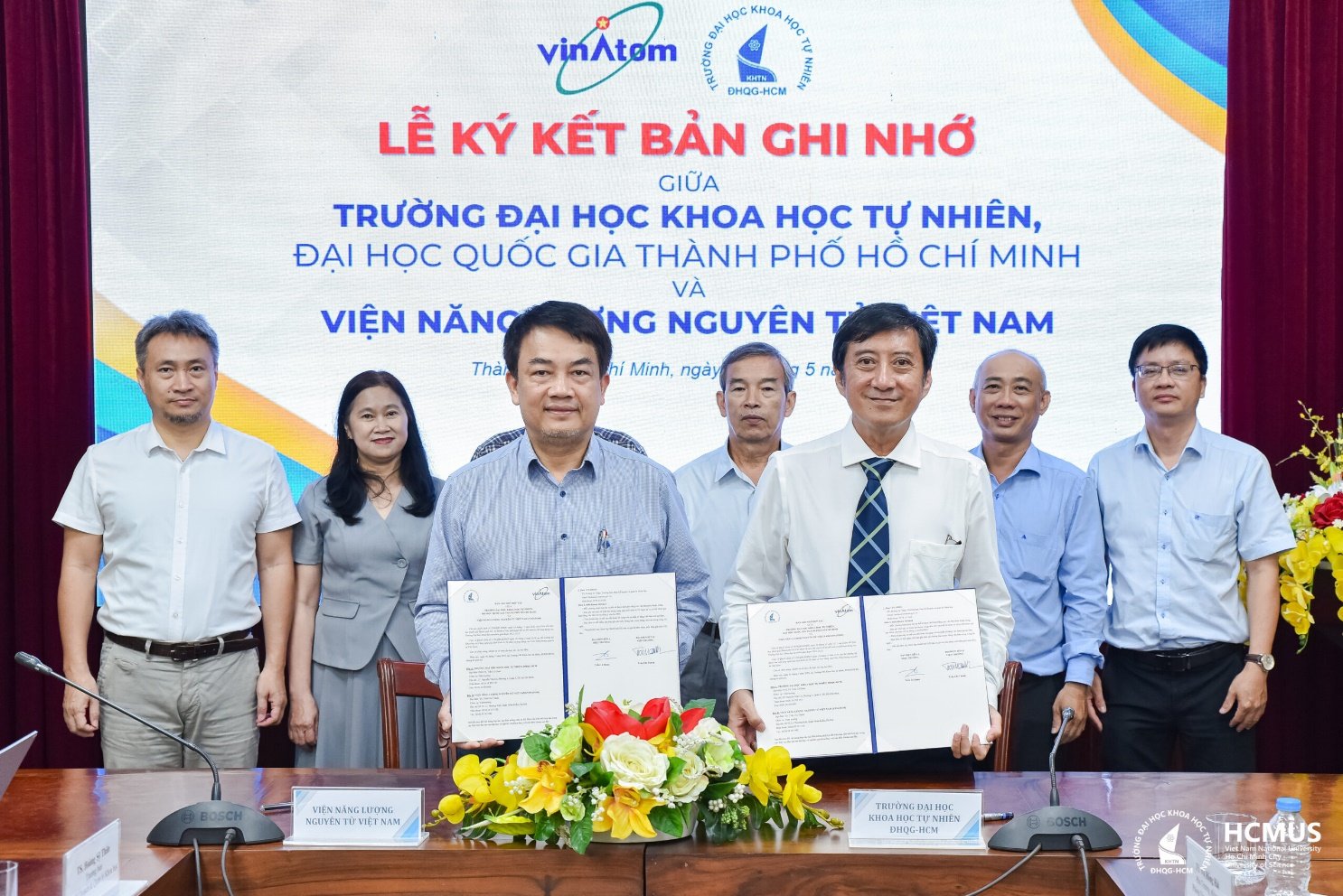 Trường Đại học Khoa học tự nhiên, ĐHQG-HCM ký kết hợp tác với Viện Năng lượng nguyên tử Việt Nam - Ảnh 2.