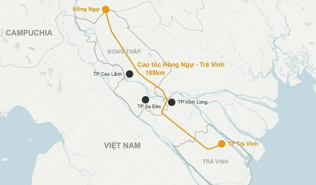 Bộ Xây dựng đề xuất đầu tư xây dựng tuyến cao tốc Dinh Bà - Cao Lãnh dài 68km với tổng mức đầu tư sơ bộ khoảng 21.856 tỉ đồng. Ảnh: TL