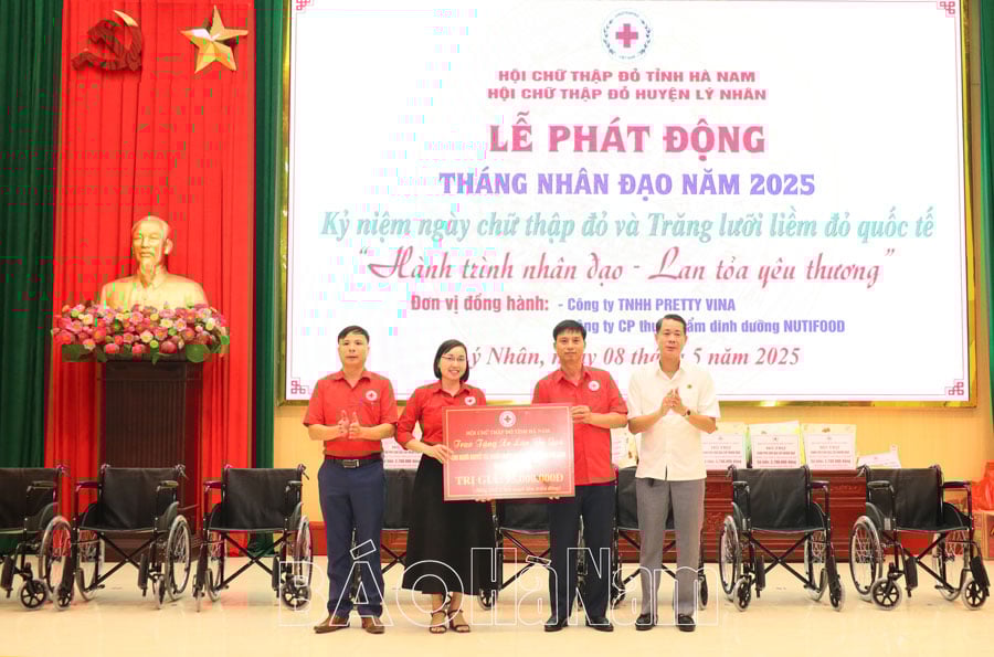 Hội Chữ thập đỏ Lý Nhân phát động Tháng Nhân đạo năm 2025