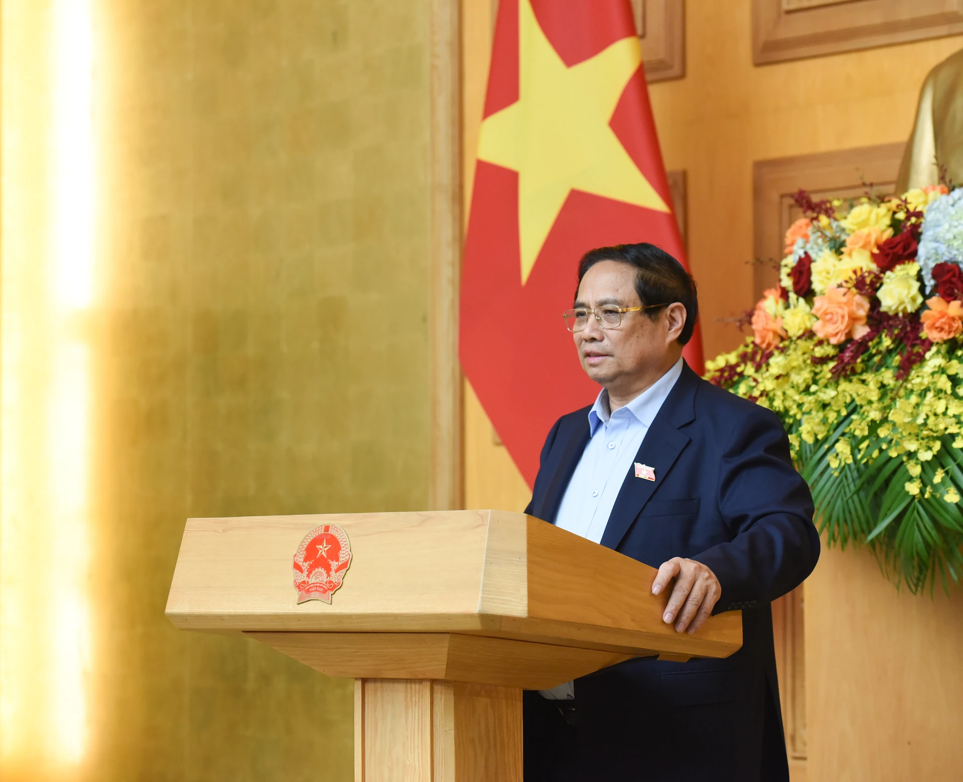 [Ảnh] Thủ tướng Phạm Minh Chính họp với Hội đồng Tư vấn chính sách về phát triển kinh tế tư nhân ảnh 1