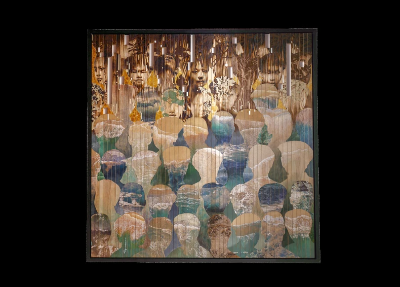 Una pintura hecha con carbón y harina de arroz gana el premio Pintura del Año de UOB en Vietnam (foto 2)