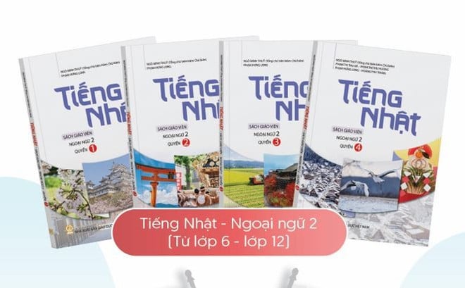 Sách giáo khoa Tiếng Nhật. (Ảnh: PV/Vietnam+)