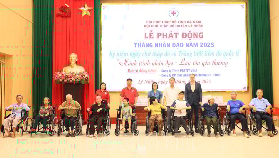 Hội Chữ thập đỏ Lý Nhân phát động Tháng Nhân đạo năm 2025