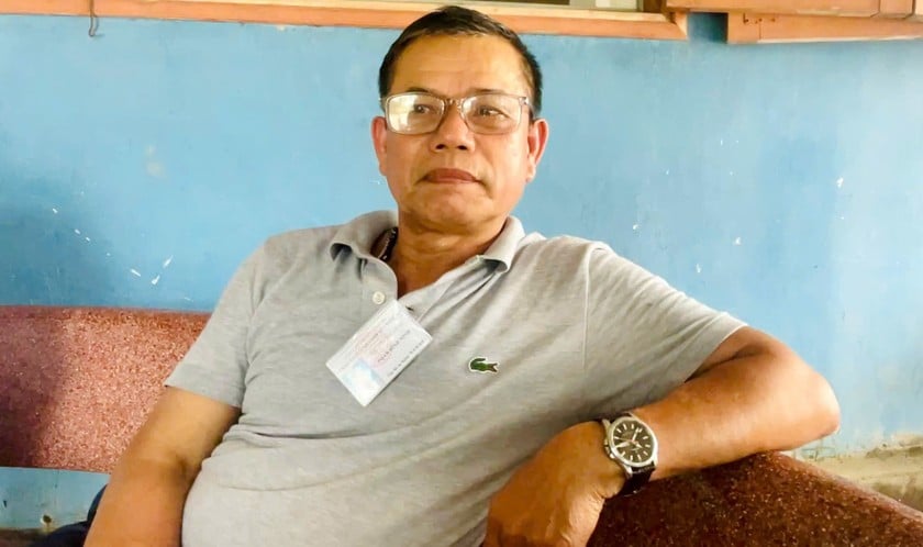 Ông Phan Đình Ninh phấn khởi trước những điểm mới trong kỳ thi sát hạch lái xe.