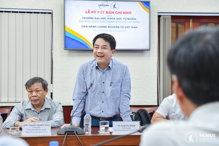 Trường Đại học Khoa học tự nhiên, ĐHQG-HCM ký kết hợp tác với Viện Năng lượng nguyên tử Việt Nam - Ảnh 4.