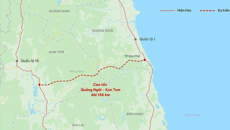 Đề xuất phương án xây cao tốc Quảng Ngãi-Kon Tum- Ảnh 1.