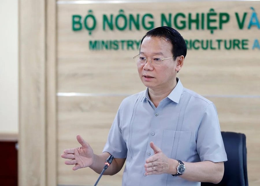 Bộ trưởng Bộ NN-MT Đỗ Đức Duy chủ trì cuộc họp. Ảnh: NNVN