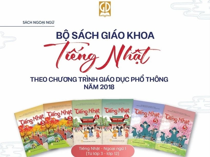 Nhà xuất bản Giáo dục Việt Nam đã biên soạn sách giáo khoa tiếng Nhật. (Ảnh: PV/Vietnam+)