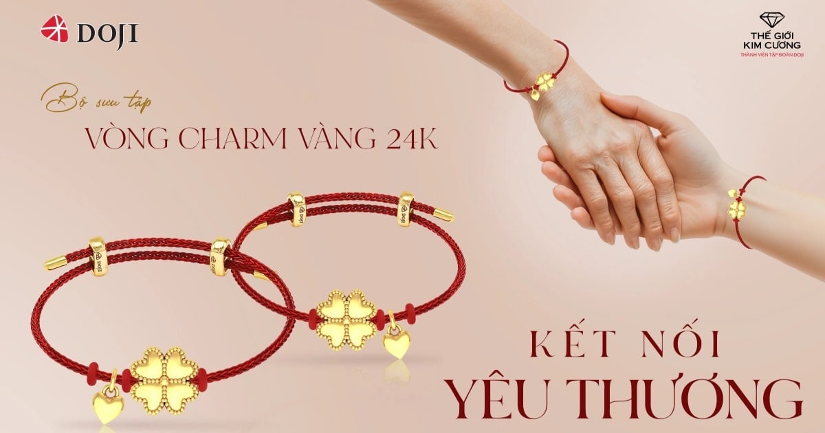 DOJI ra mắt bộ sưu tập charm vàng 24K mừng Ngày của mẹ