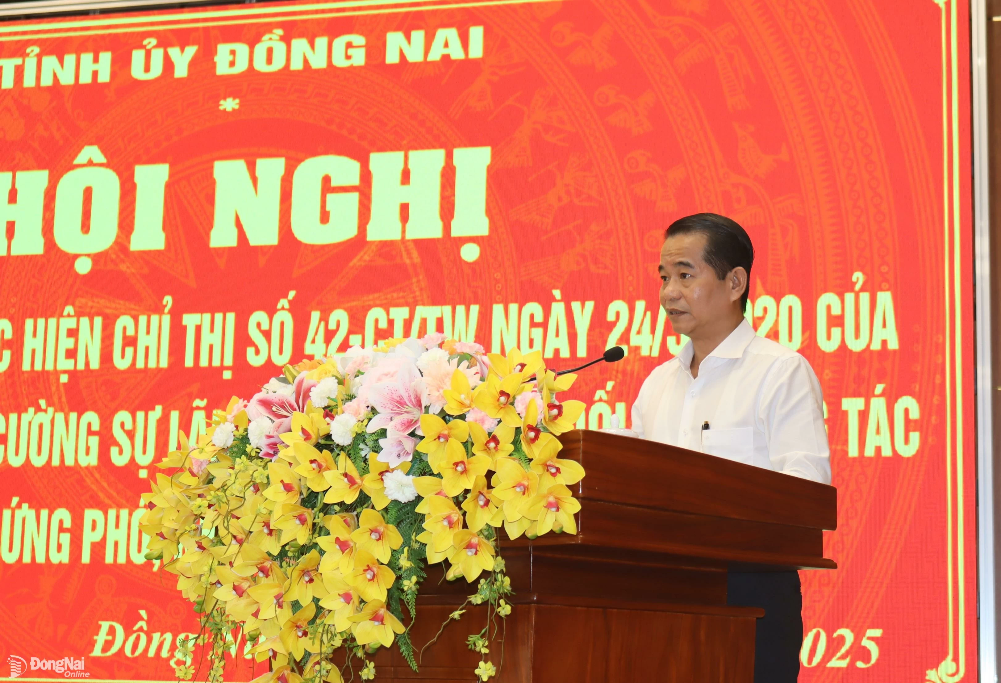 Chủ tịch HĐND tỉnh Thái Bảo phát biểu kết luận hội nghị. Ảnh: Hoàng Lộc