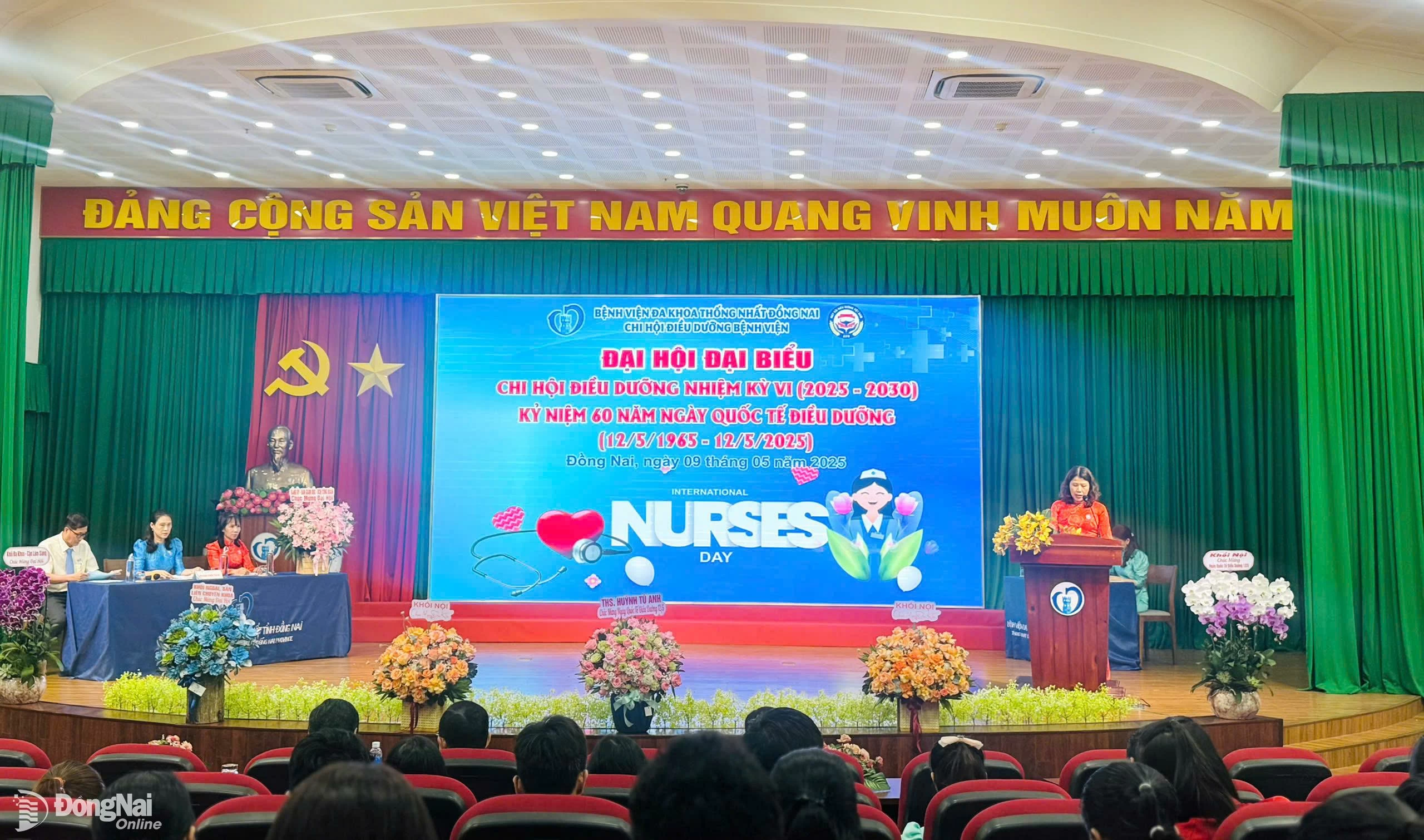 Quang cảnh đại hội Chi hội Điều dưỡng Bệnh viện Đa khoa Thống Nhất. Ảnh: A.Hoàng