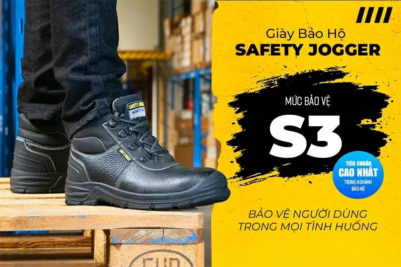 Giày bảo hộ Safety Jogger đảm bảo an toàn lao động.