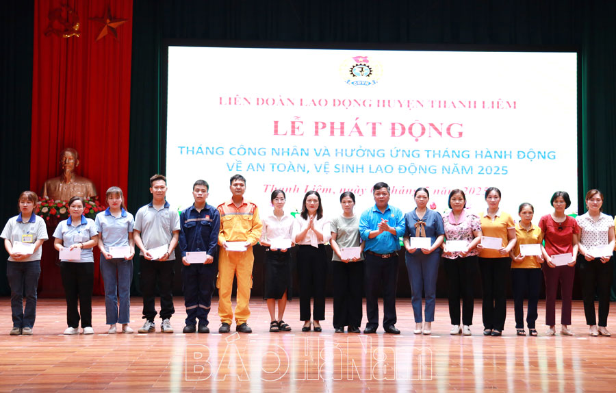 Liên đoàn Lao động huyện Thanh Liêm phát động Tháng Công nhân năm 2025