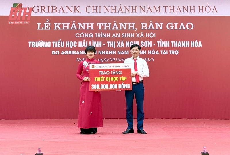 Khánh thành, bàn giao công trình trường tiểu học tại thị xã Nghi Sơn