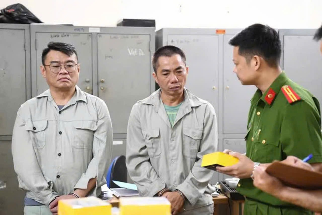 2 chủ mưu của đường dây vừa bị bắt.