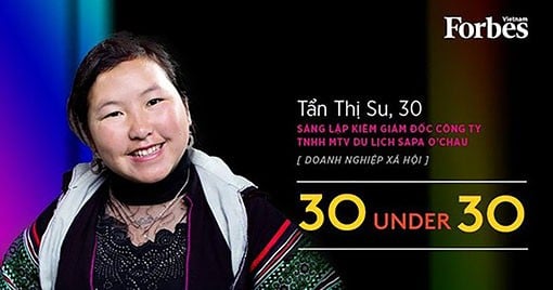 Năm 2016, Tẩn Thị Shu trở thành người Mông đầu tiên được Forbes Vietnam vinh danh