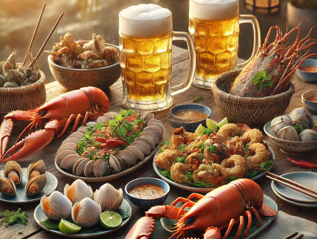 Alo bác sĩ nghe: Uống bia ăn nhiều hải sản có bị gout? - Ảnh 1.